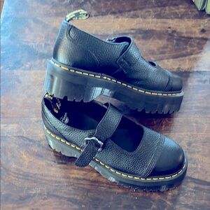 Dr. Martens Black Pebbled Leather Mary Janes